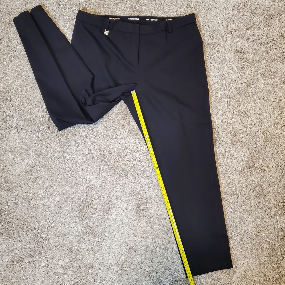 Karl Lagerfeld Women's Straight Leg Pants, Black (Size 16) - Picture 5 of 8